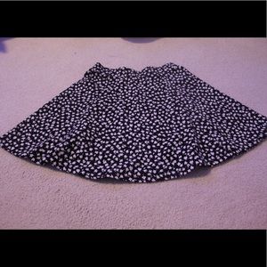 Black and white skater skirt